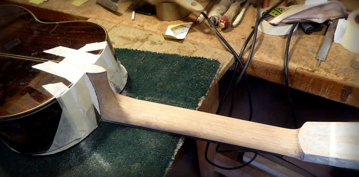 reshaping a classical guitar neck