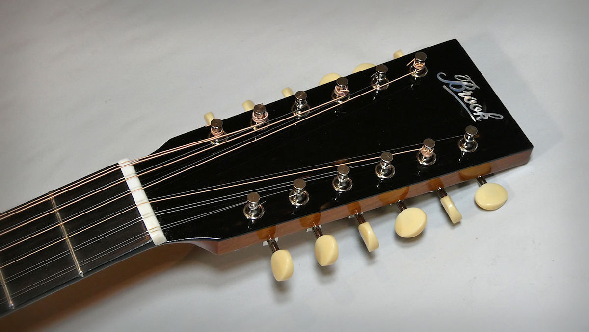 Brook 12 string Headstock